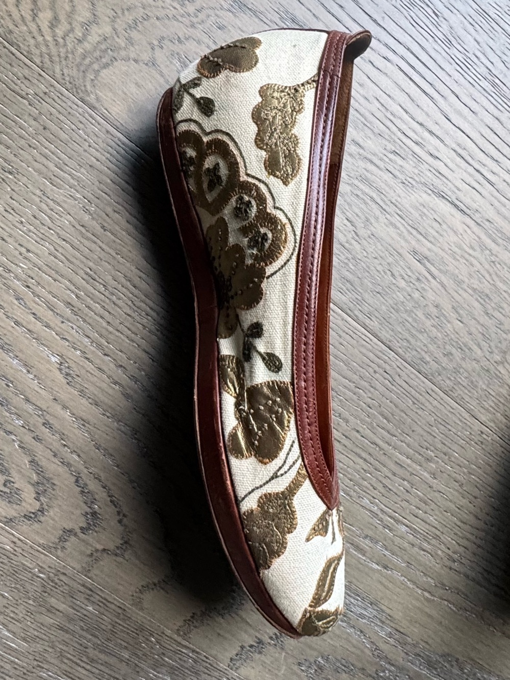 Vintage Archival Dries Van Noten Brocade Floral Flats- size 9 🖤🌲 - Picture 7 of 11